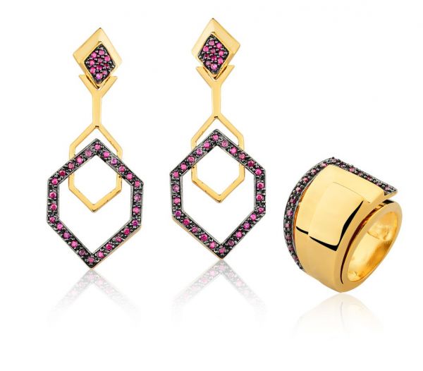 Conjunto 064: Anel e Brincos